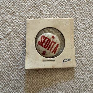 Vintage Political Pin Sedita